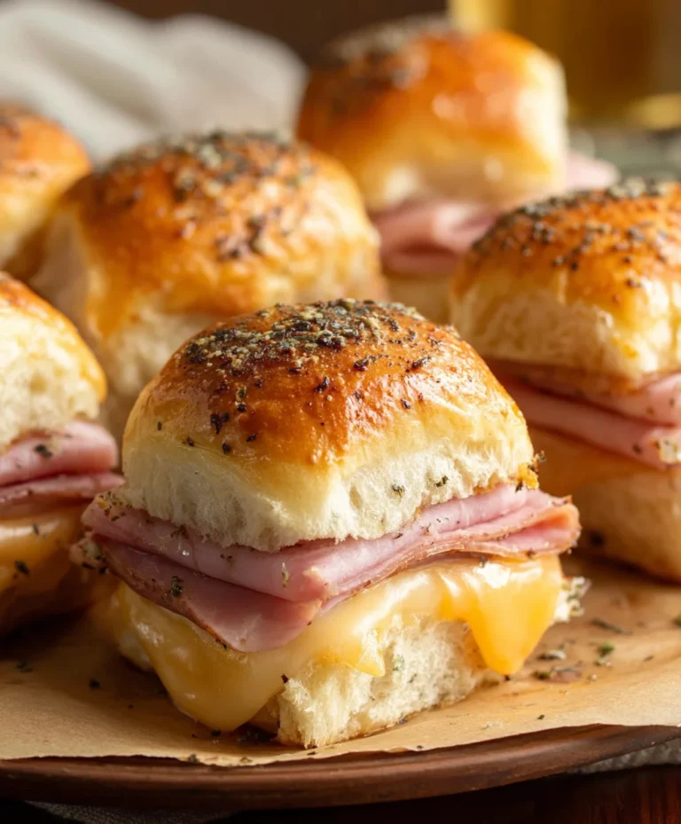 Beef Beef Ham Cheese Sliders-Easy Baked Party Appetizer