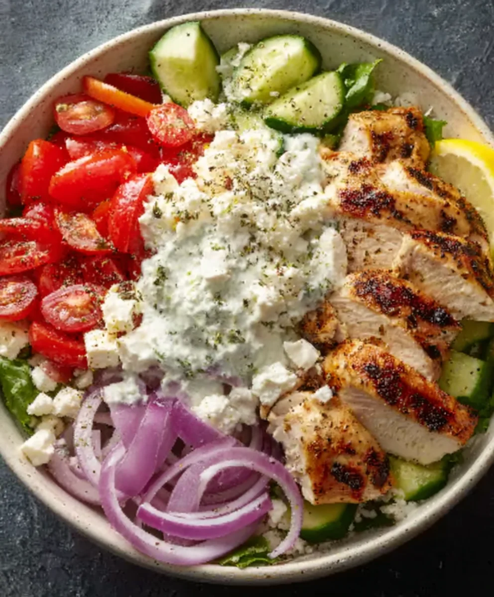 Easy Greek Chicken Bowls- Healthy & Flavorful Dinner