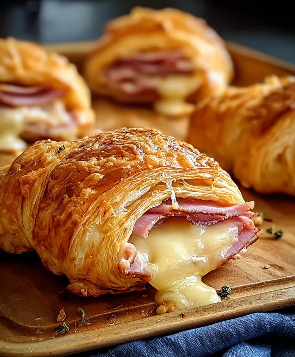Beef Beef Ham Cheese Croissants - Easy Baked Recipe