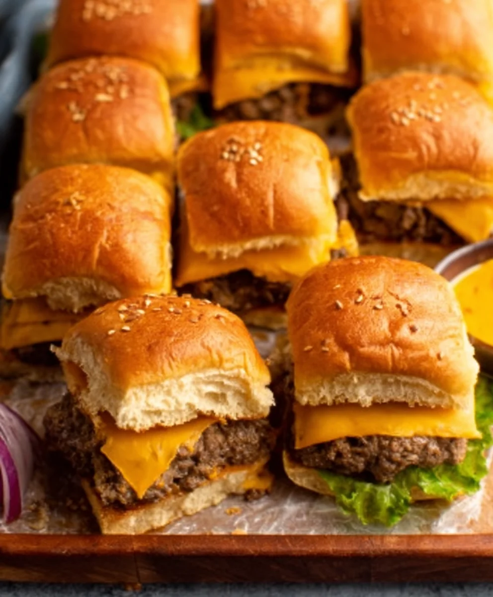 Easy Beef Cheeseburger Sliders-Quick Weeknight Dinner