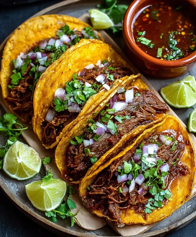 Authentic Beef Birria Tacos Recipe – Flavorful & Easy