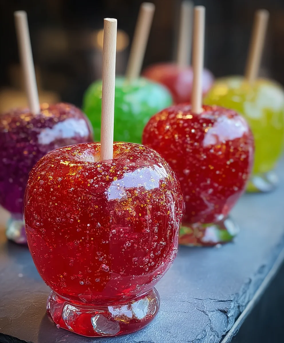 Jolly Rancher Candy Apples- Sweet Tart Fun
