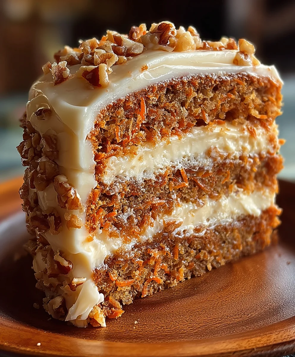 Honeybun Carrot Cake with Cheesecake Filling