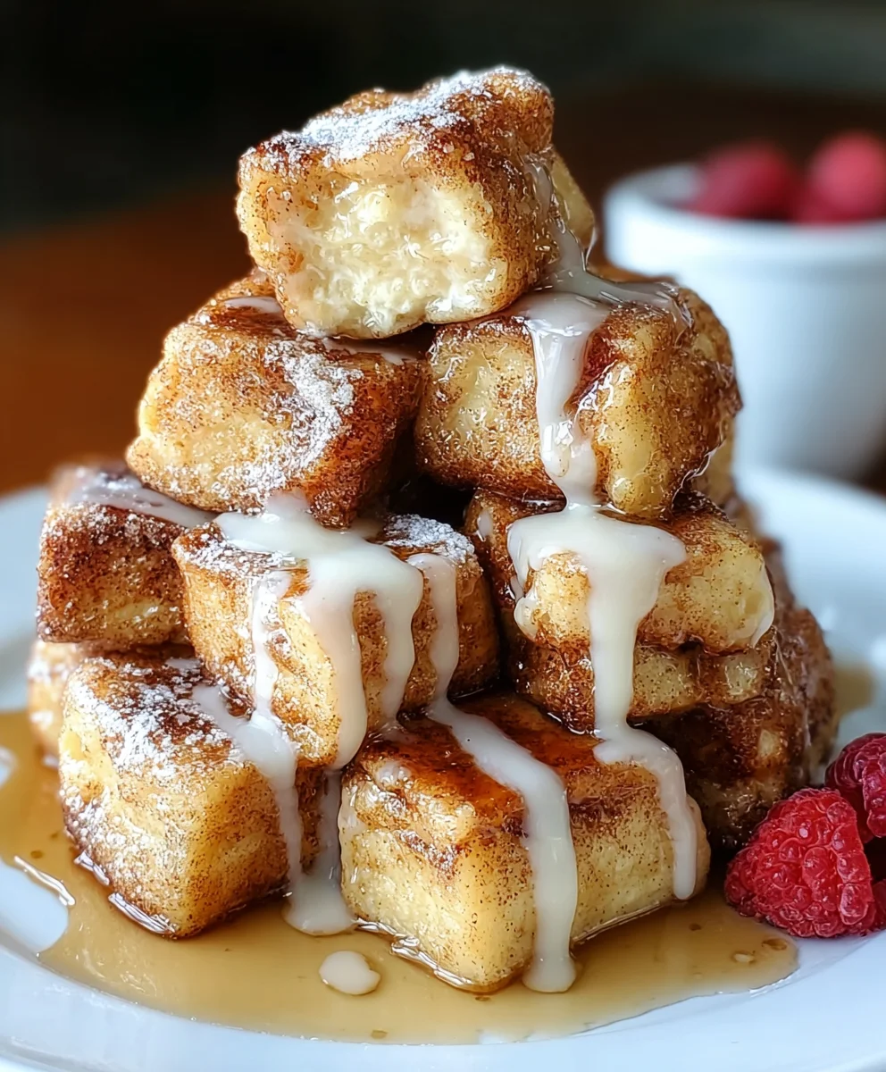 Cinnamon Roll French Toast Bites Recipe