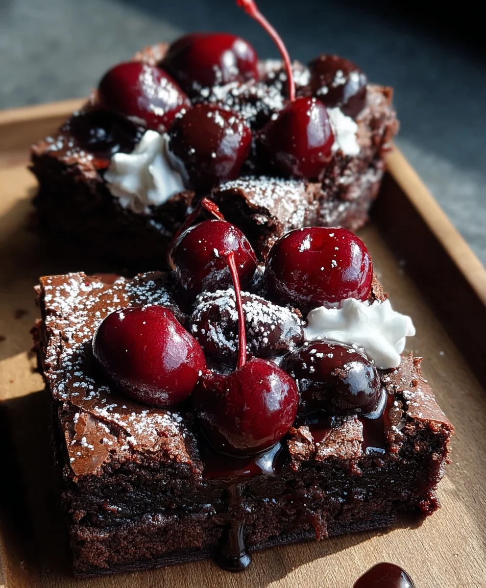 Small-Batch Black Forest Brownies-Rich Chocolate Cherry Bliss
