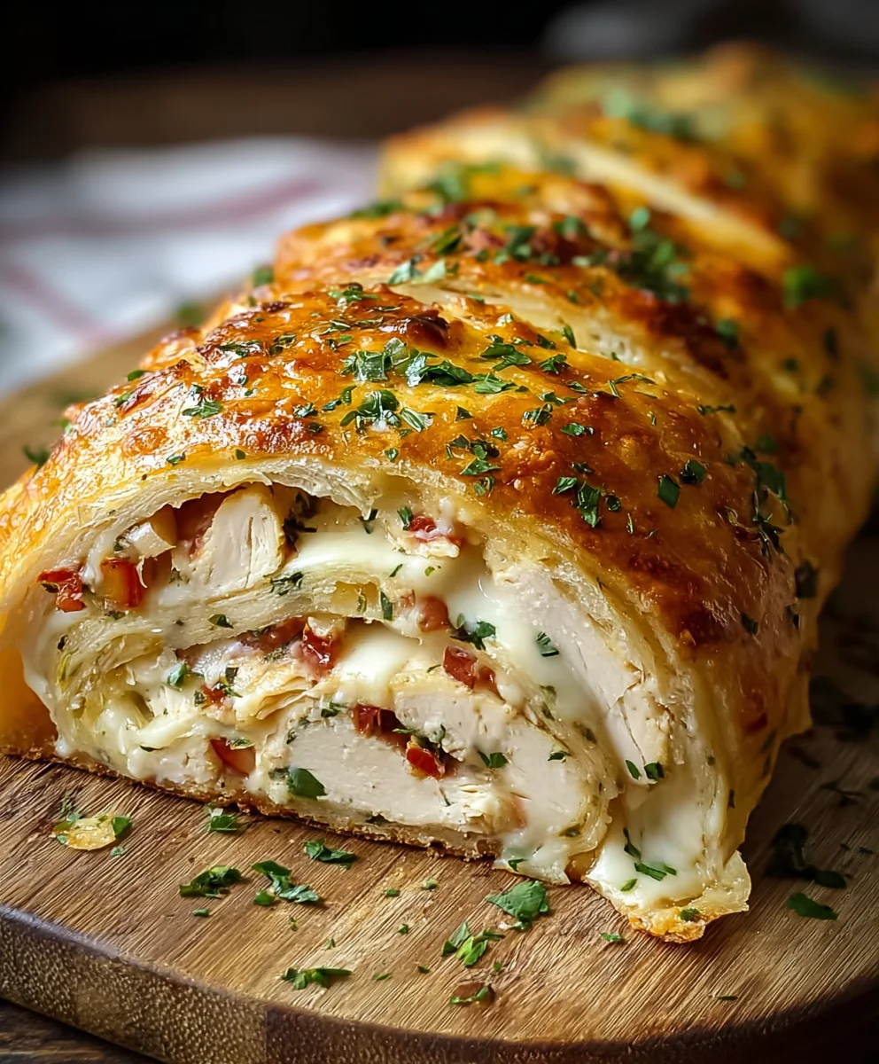 Easy Chicken Ranch Stromboli - Quick & Flavorful Recipe