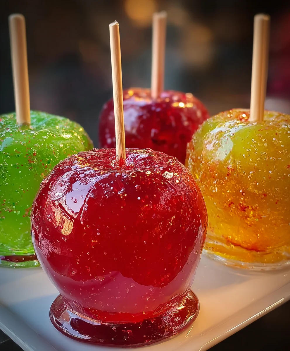 Jolly Rancher Candy Apples- Sweet Tart Fun