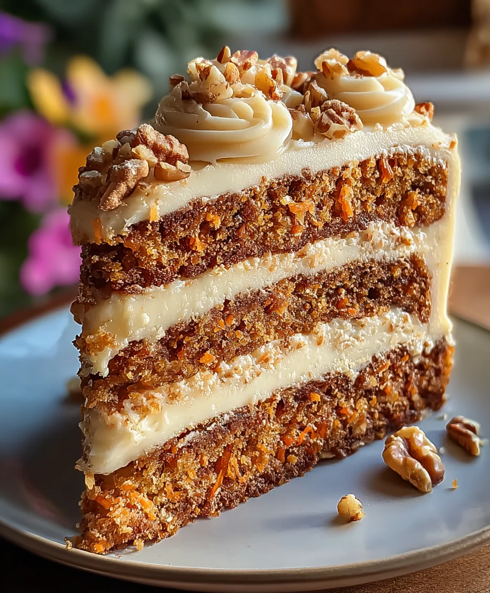 Honeybun Carrot Cake with Cheesecake Filling