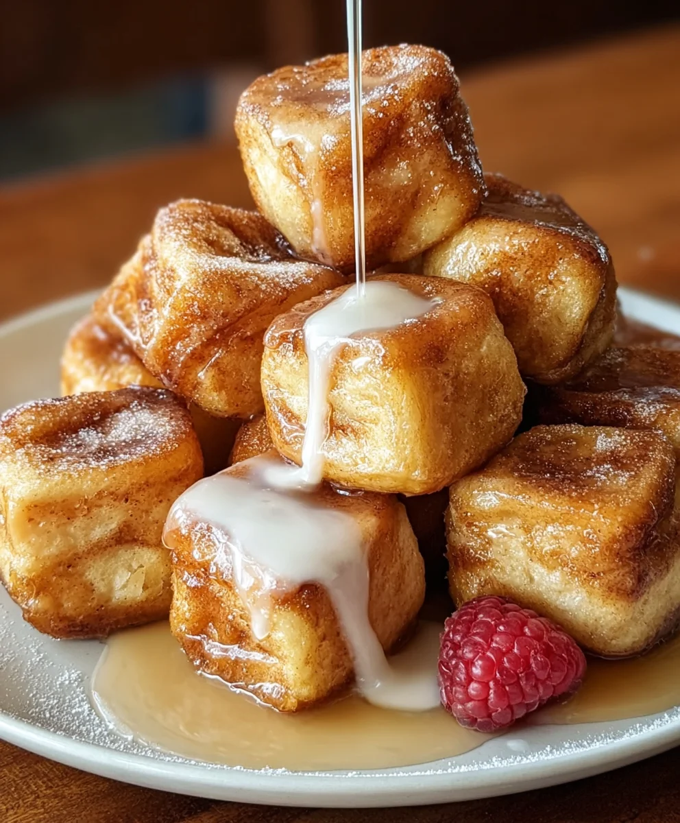 Cinnamon Roll French Toast Bites Recipe