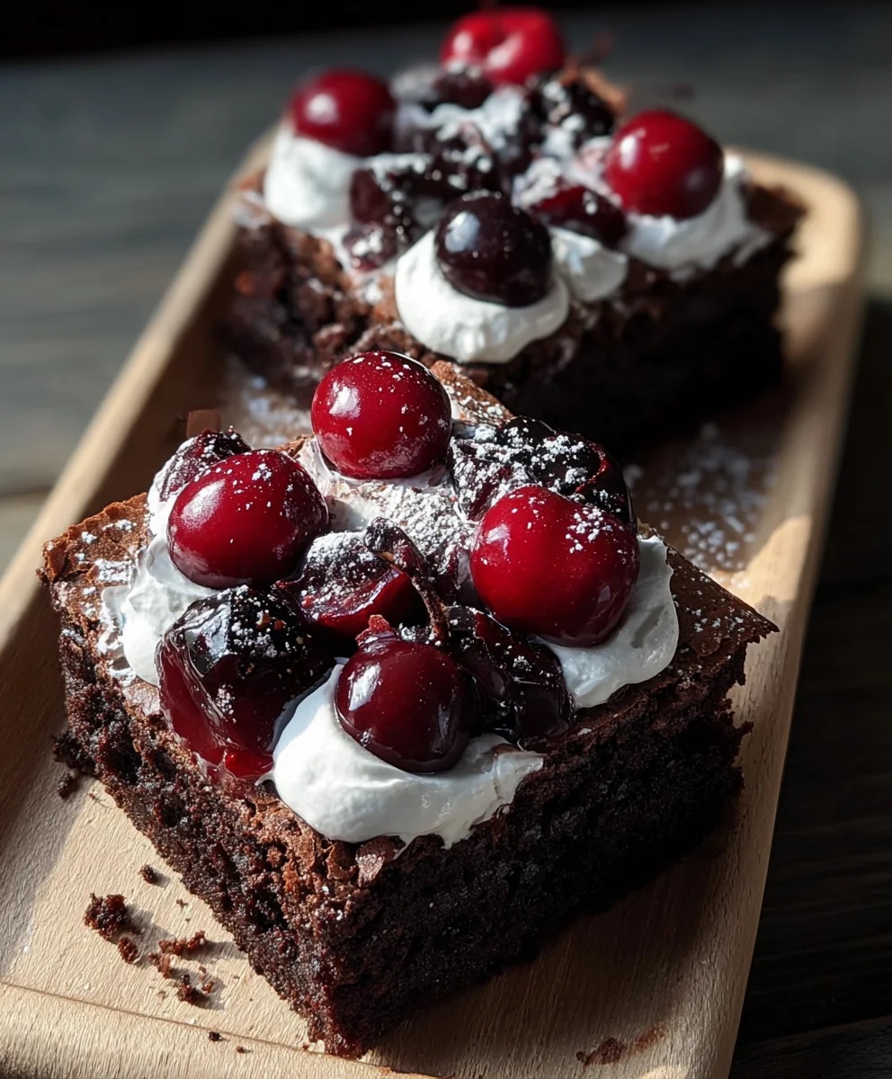 Small-Batch Black Forest Brownies-Rich Chocolate Cherry Bliss