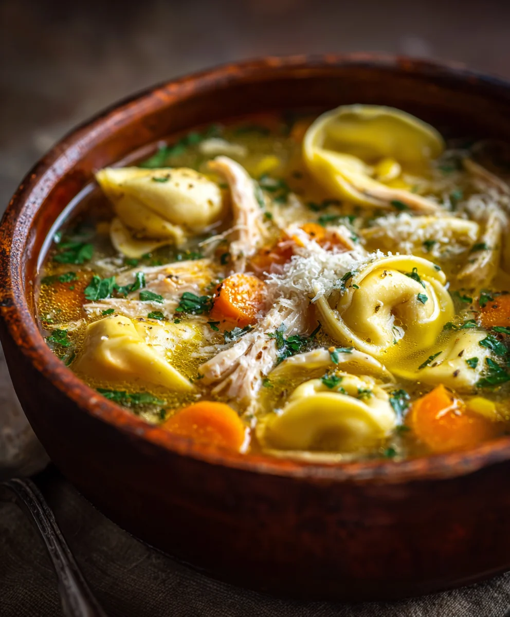 Easy Chicken Tortellini Soup Recipe- Quick & Hearty Dinner