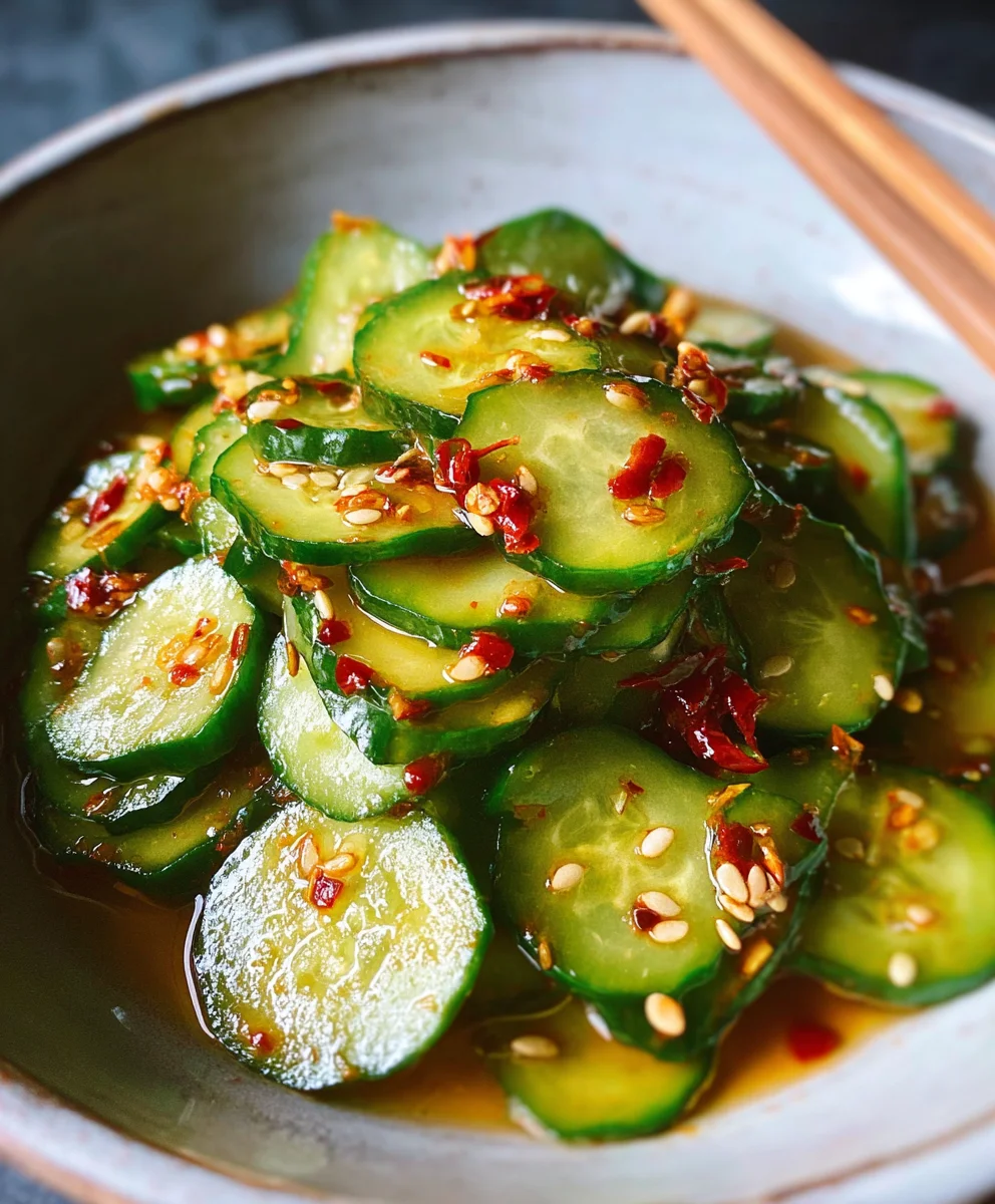 Easy Asian Cucumber Salad - Quick Refreshing Dish