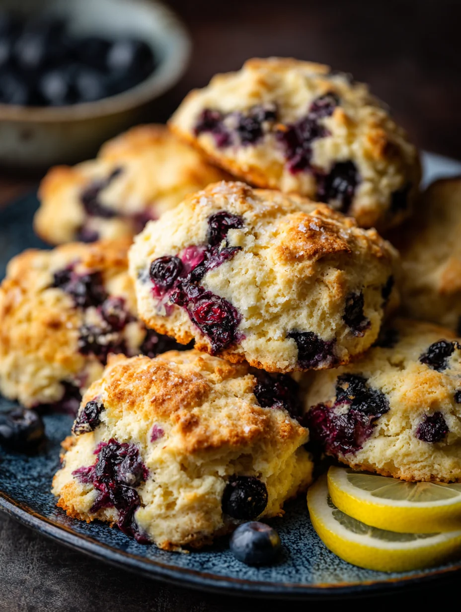 Sourdough Blueberry Lemon Scones-Flavorful Discard Recipe