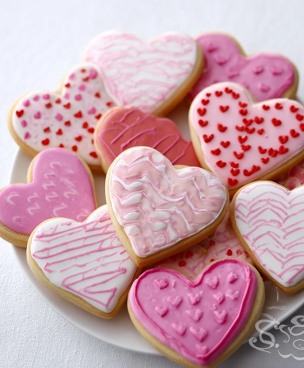 Easy Vnon-alcoholic alentine's Day Cookies Royal Icing Decorating
