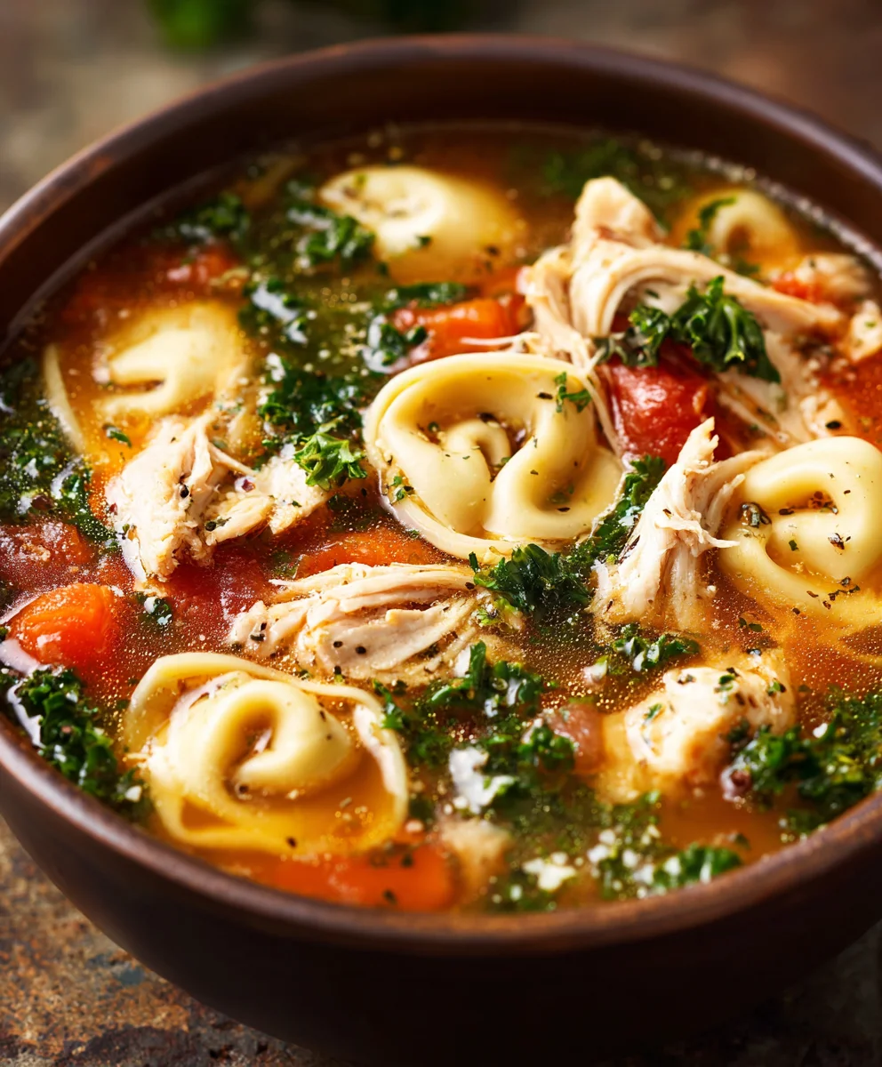 Easy Chicken Tortellini Soup Recipe- Quick & Hearty Dinner