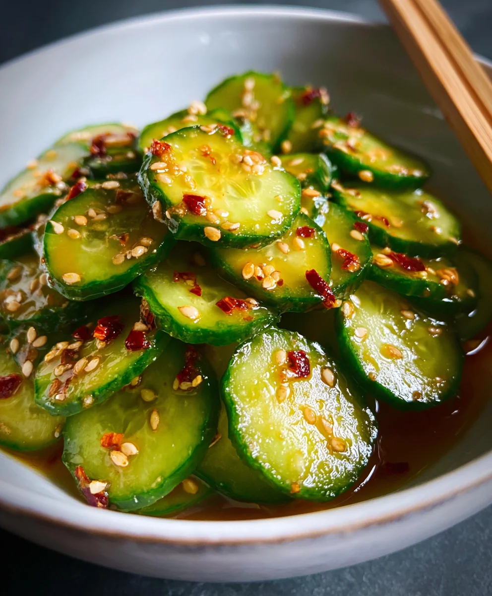 Easy Asian Cucumber Salad - Quick Refreshing Dish