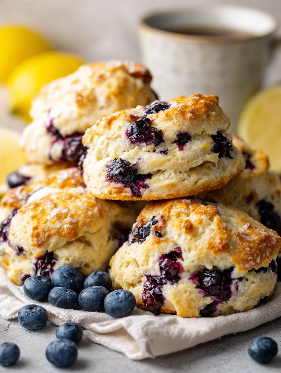 Sourdough Blueberry Lemon Scones-Flavorful Discard Recipe