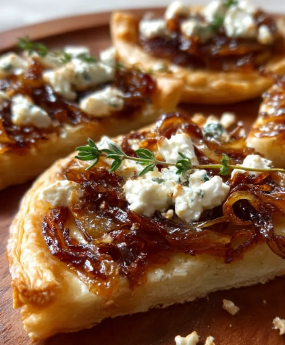 Caramelized Onion Goat Cheese Tarts Easy Recipe