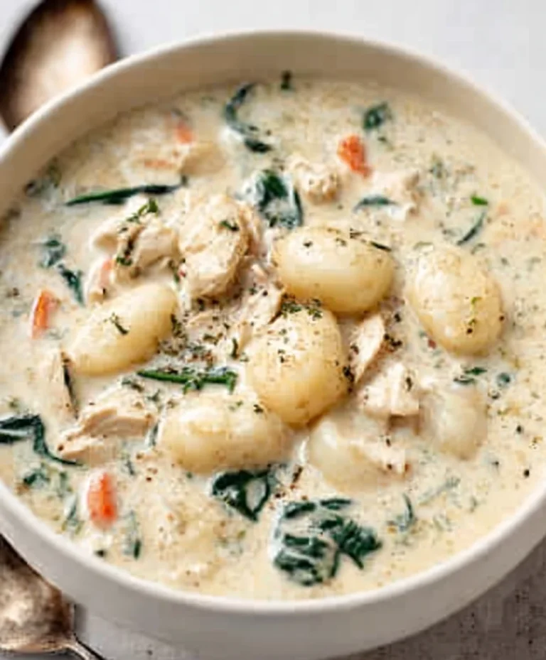 Olive Garden Chicken Gnocchi Soup Recipe- Easy & Delicious