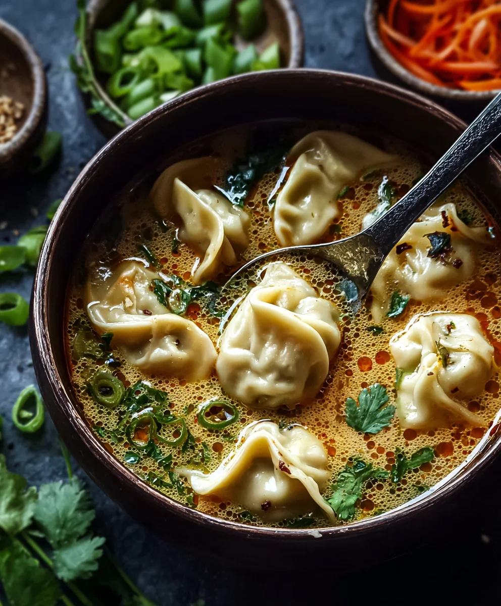 Comforting Beef Potsticker Soup - Cozy Night Recipe