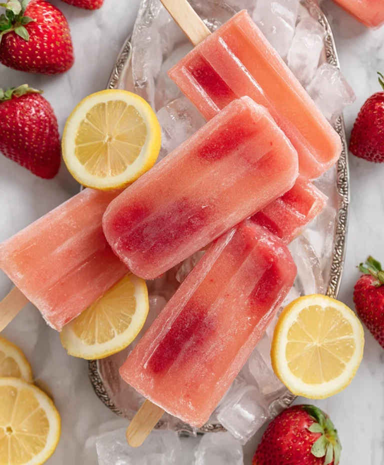 Refreshing Strawberry Lemonade Popsicles – Easy Recipe