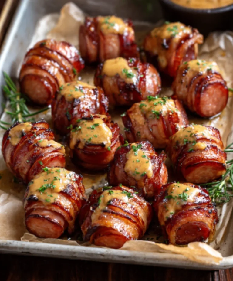 Mustard Hasselback Beef Sausage Bites Recipe