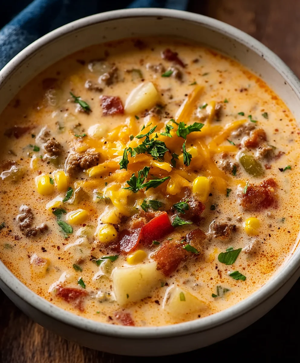 Creamy Beef Cowboy Soup - Cozy Weeknight Meal