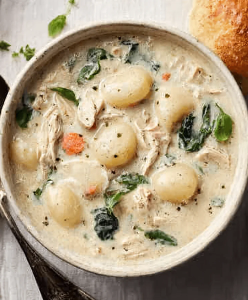 Olive Garden Chicken Gnocchi Soup Recipe- Easy & Delicious