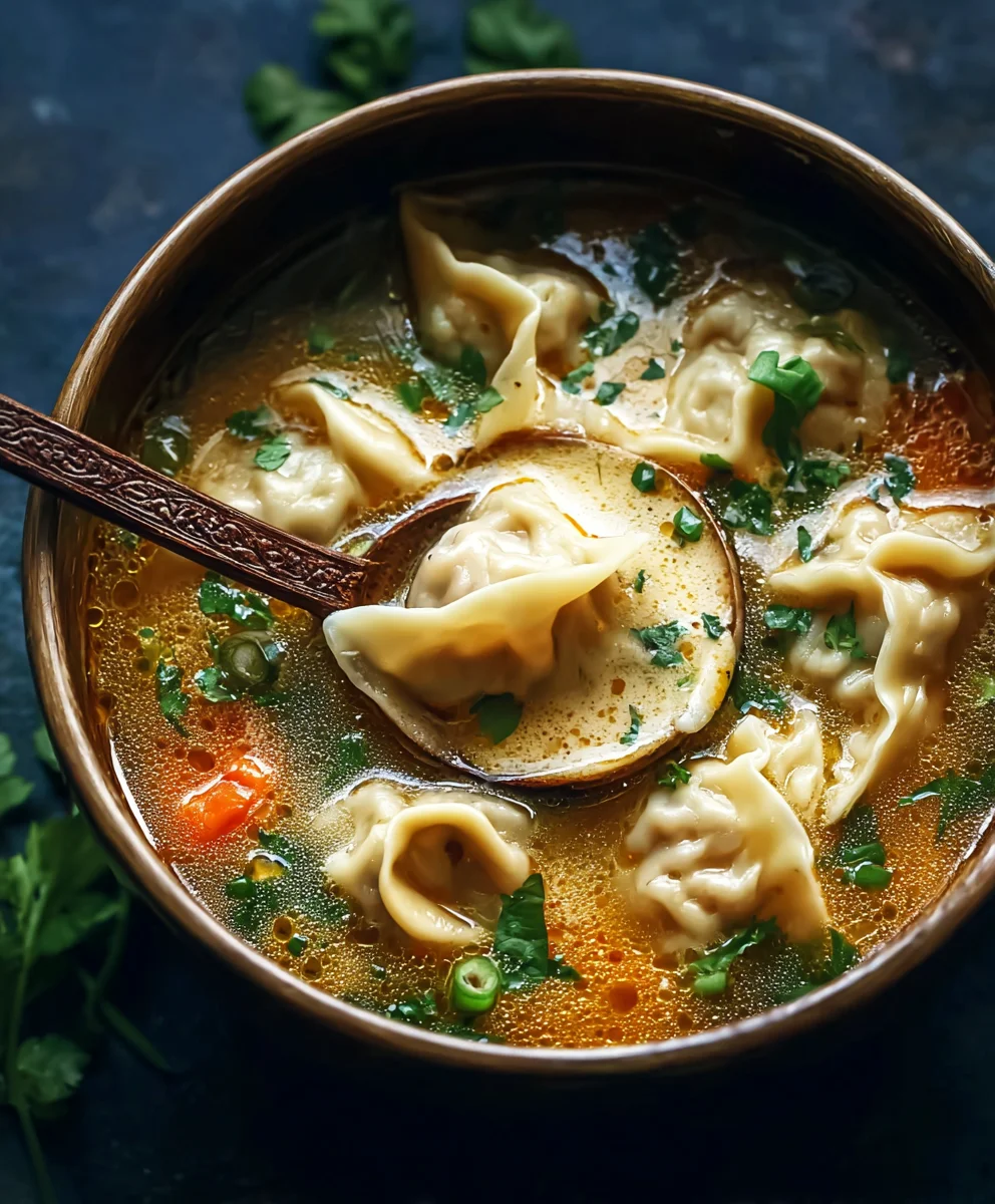 Comforting Beef Potsticker Soup - Cozy Night Recipe
