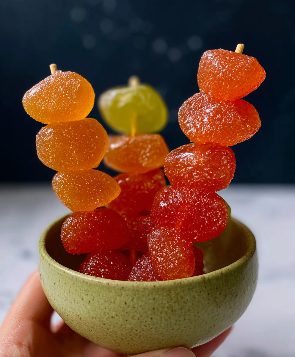 Tanghulu Recipe- Easy Chinese Candied Fruit Dessert