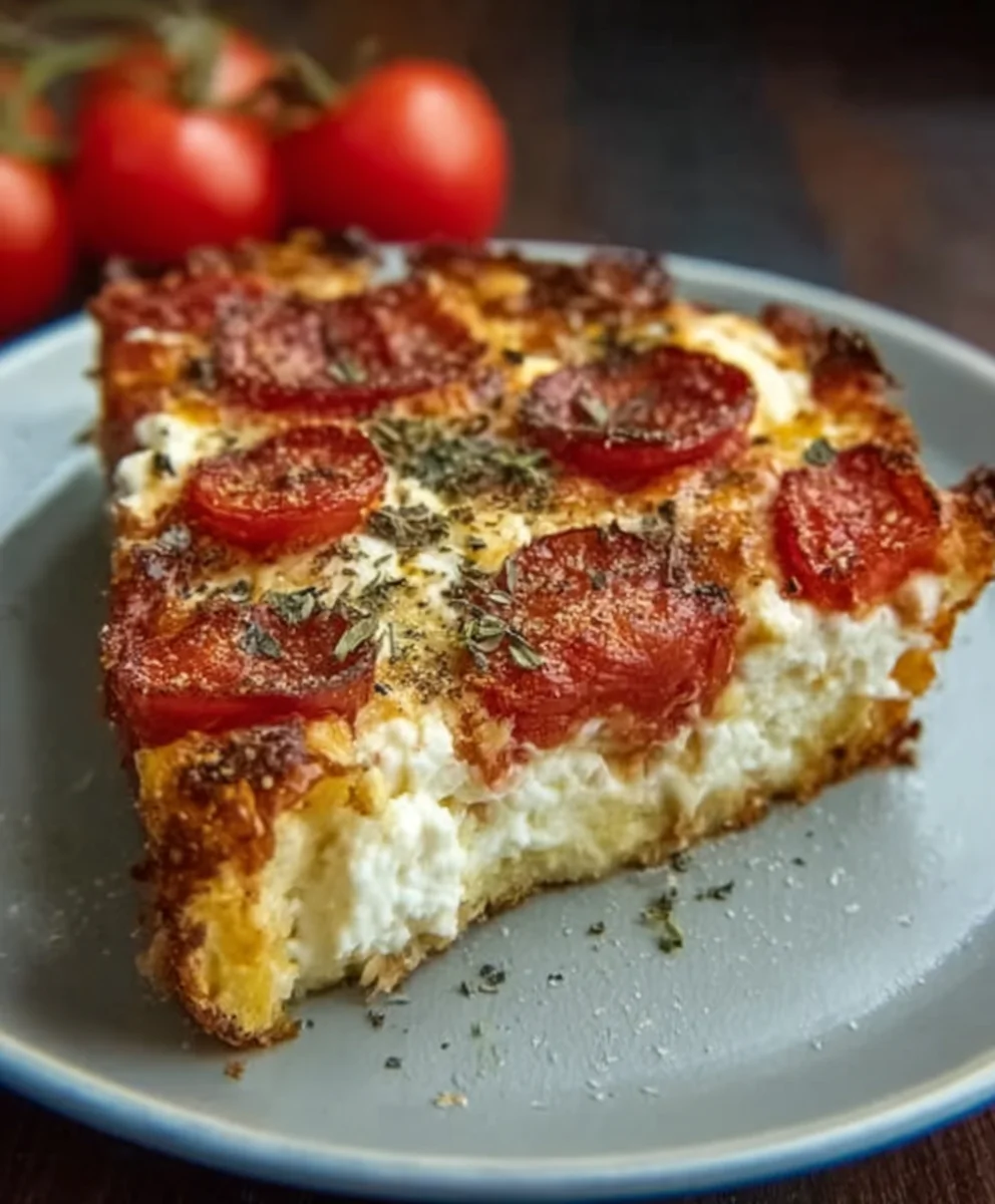 Pizza Cottage Cheese Bake-Easy & Delicious Recipe