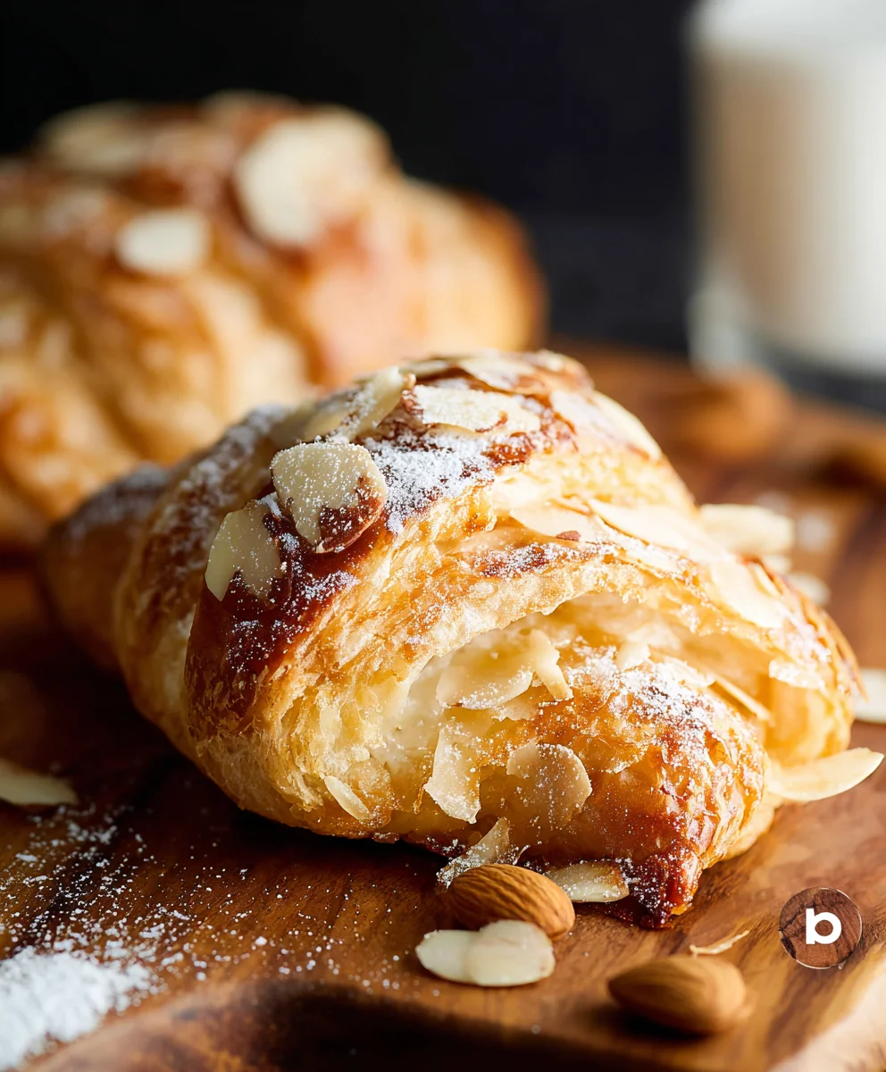 Almond Cream Filled Croissants - Flaky Pastry Perfection