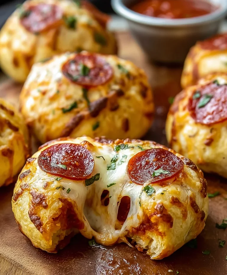 Cheesy Beef Beef Pepperoni Pizza Bombs- Easy Recipe