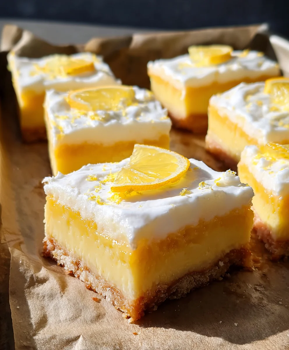 Tangy Citrus Dessert Squares- Easy Refreshing Treat