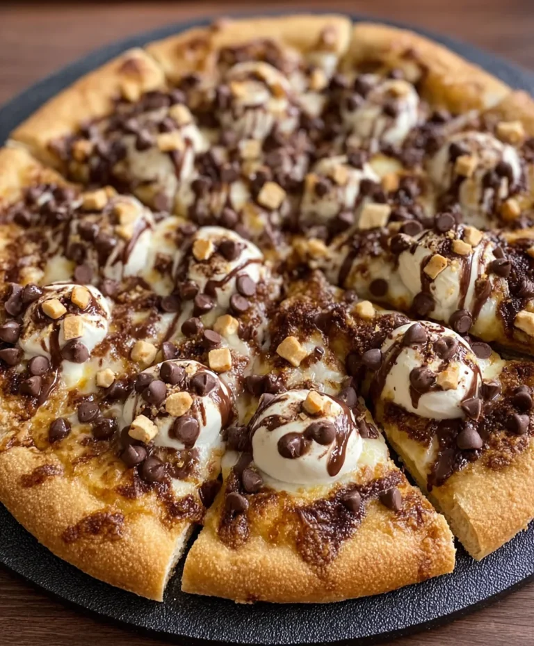 Easy Chocolate Chip Dessert Pizza Recipe