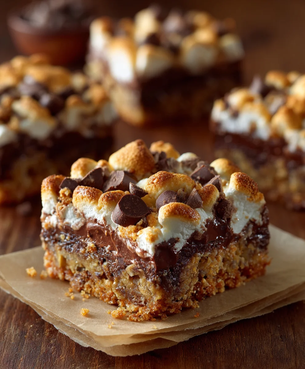 Smores Seven Layer Bar Recipe- Easy Dessert