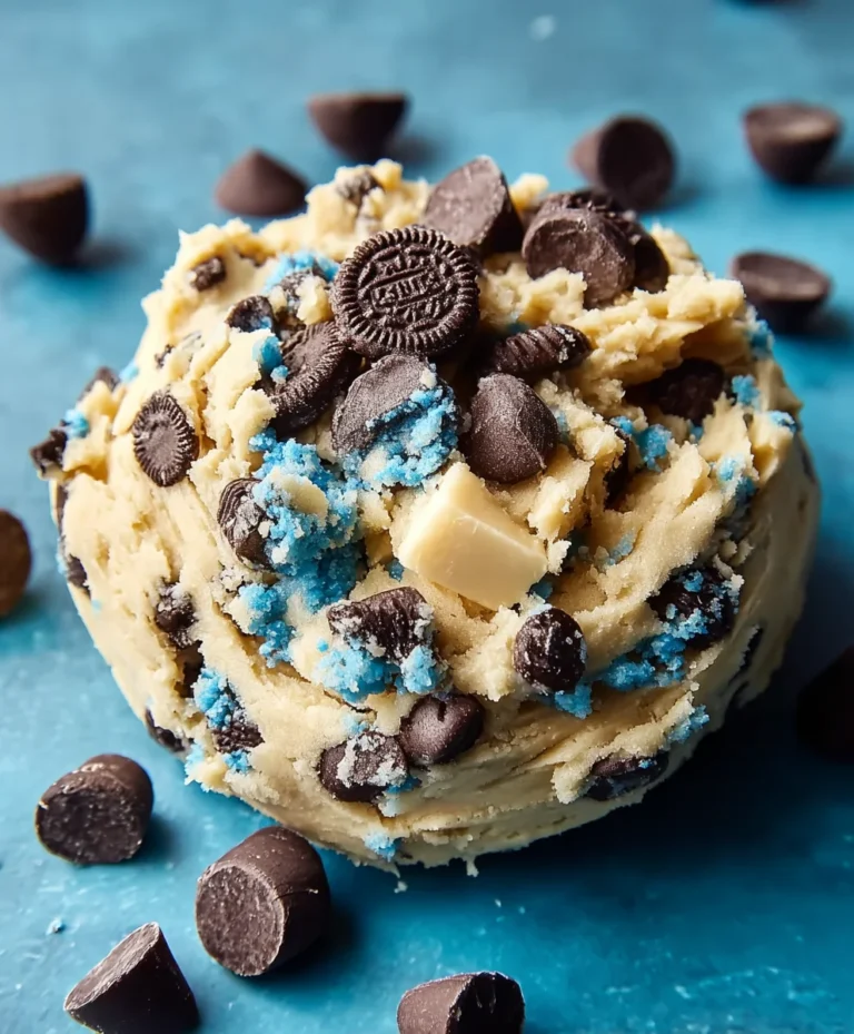 Cookie Monster Edible Cookie Dough Recipe-Easy Treat