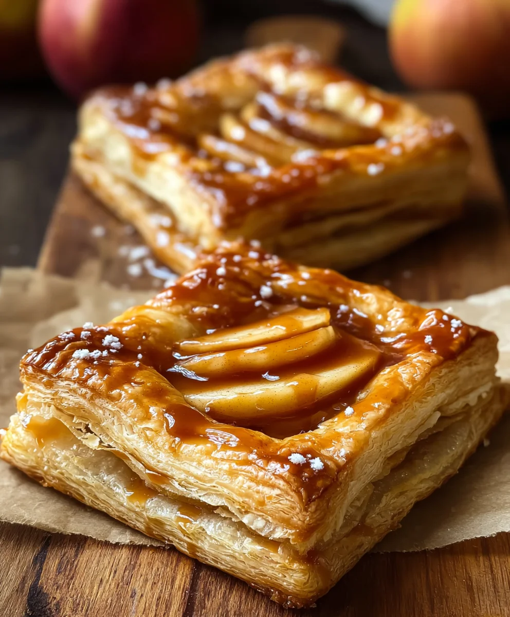 Caramel Apple Puff Pastry Bites-Easy Fall Dessert