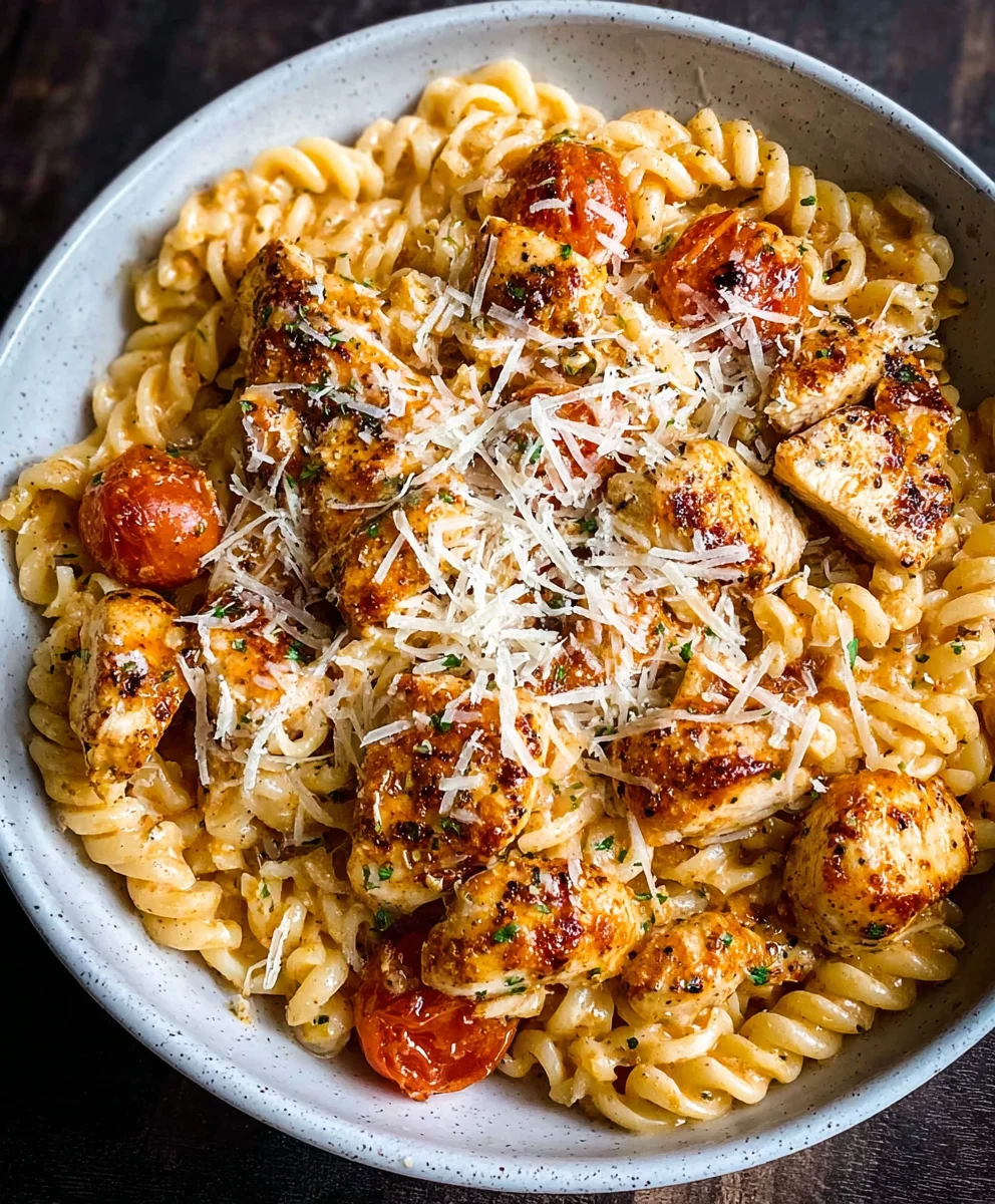 Garlic Parmesan Chicken Pasta Healthy & Easy Meal