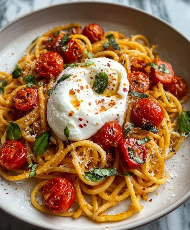 Burst Tomato Burrata Pasta