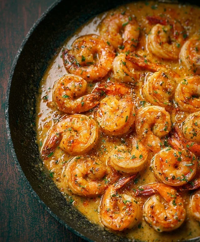 Creamy Garlic Shrimp (15 mins)
