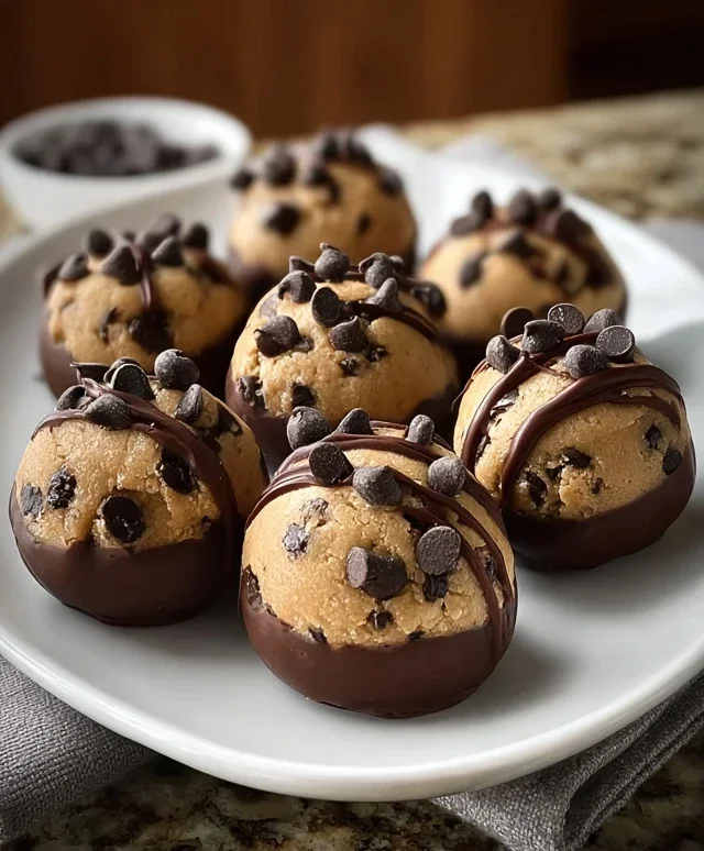 Chocolate-Dipped Cookie Dough Bites