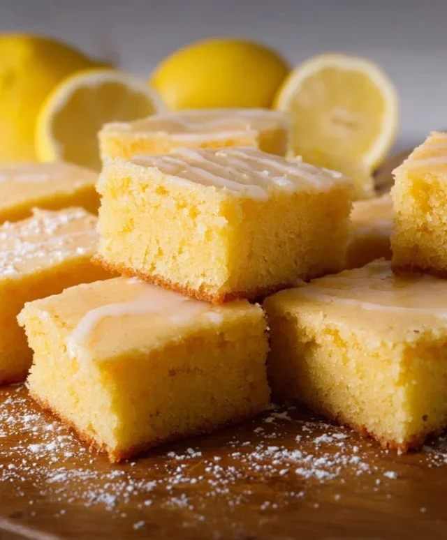Easy Lemon Brownies Recipe