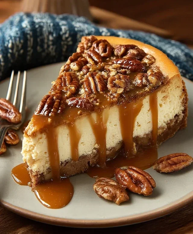Pecan Caramel Cheesecake