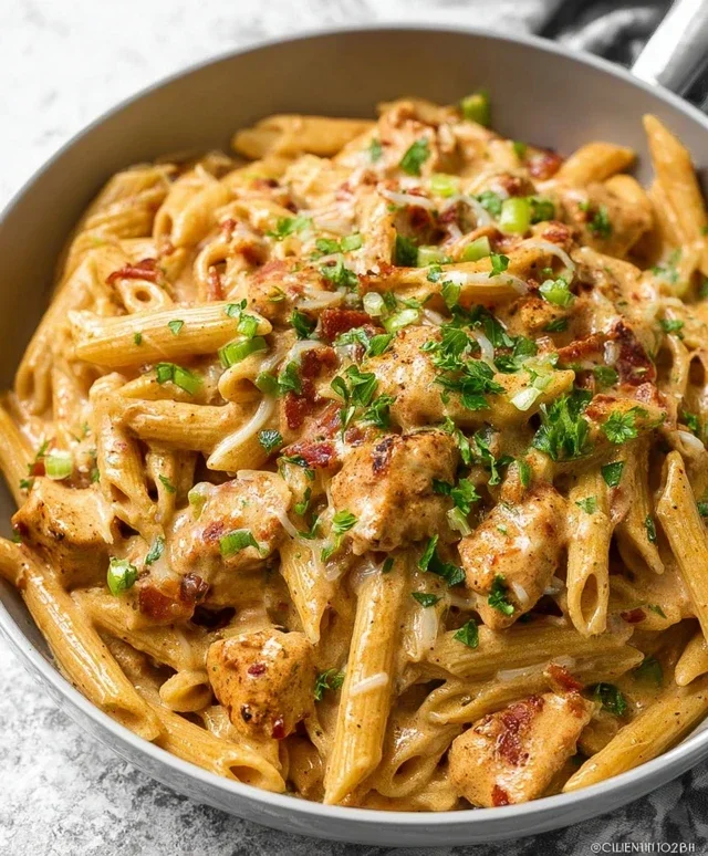 Crock Pot Creamy Cajun Chicken Pasta