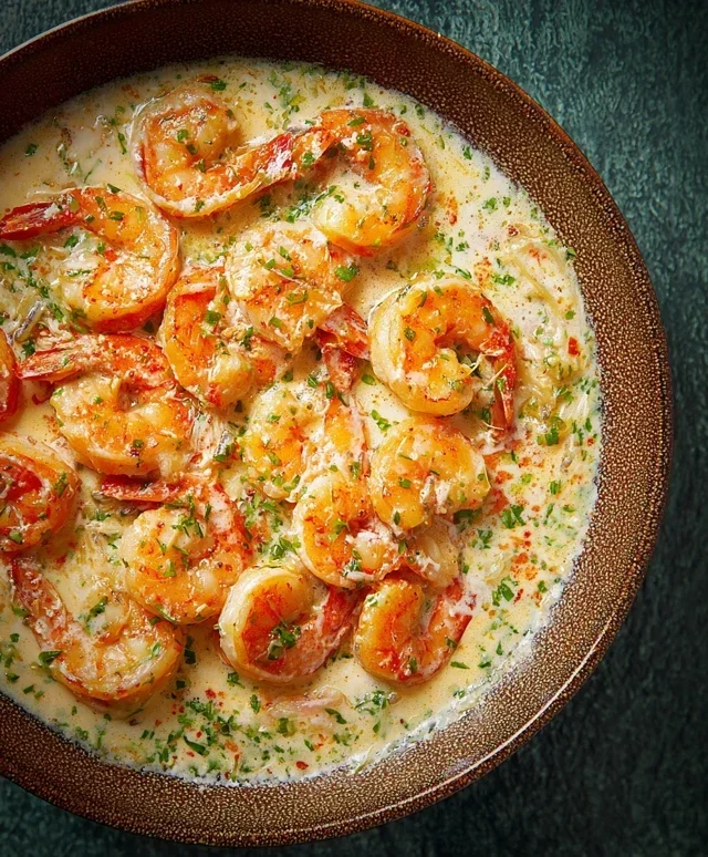 Creamy Garlic Shrimp (15 mins)