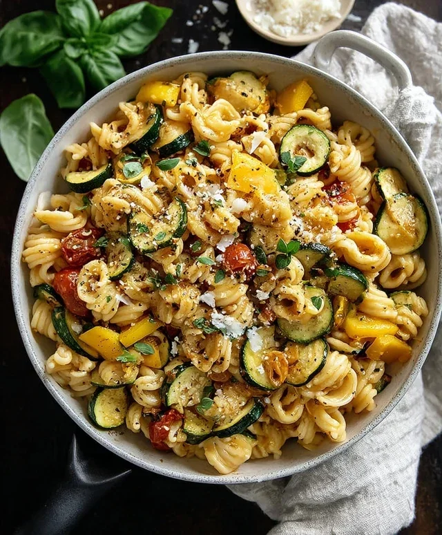 Summer Squash Pasta Skillet