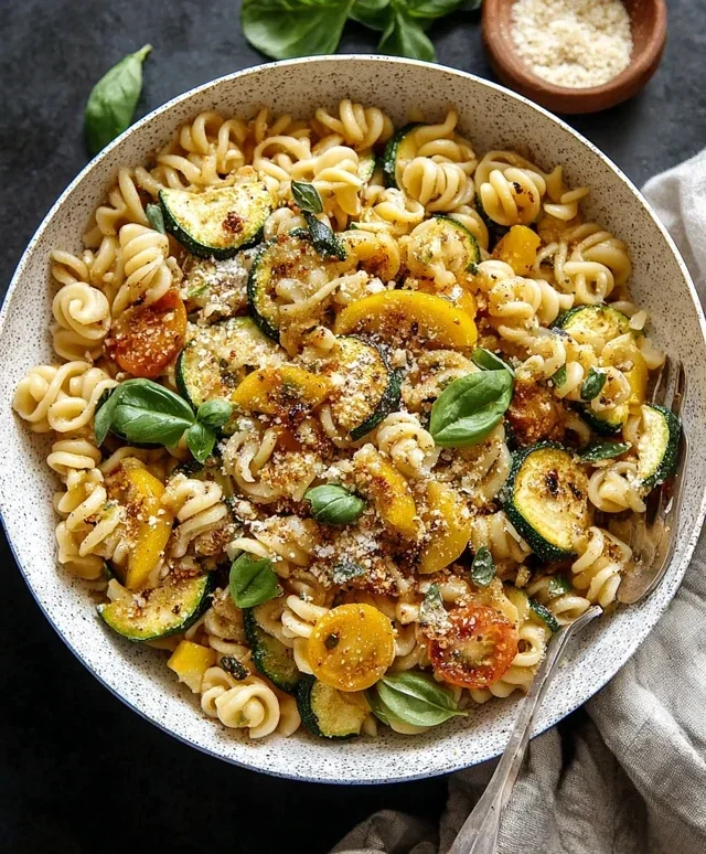 Summer Squash Pasta Skillet
