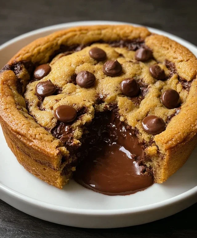 Deep Dish Nutella Cookie Pie
