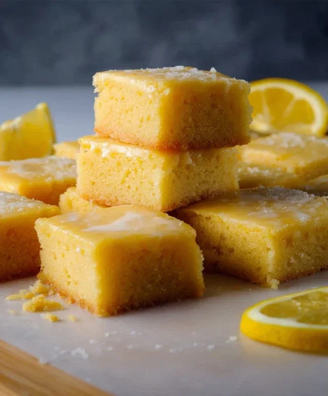 Easy Lemon Brownies Recipe